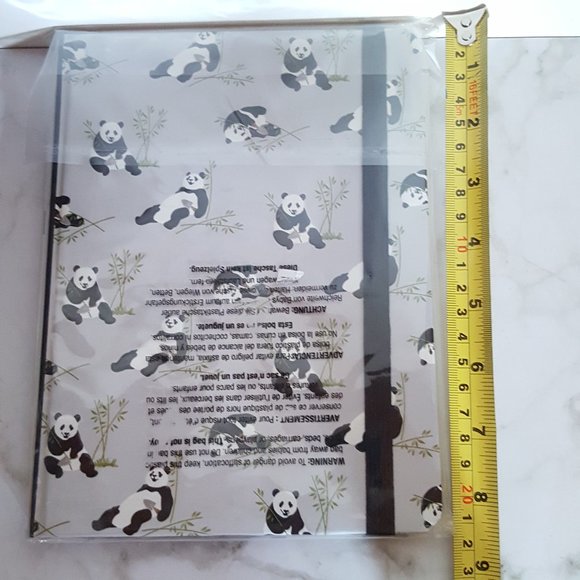 2/$20 Panda Diary Notebook Lined With Full Size Pocket - Picture 4 of 14